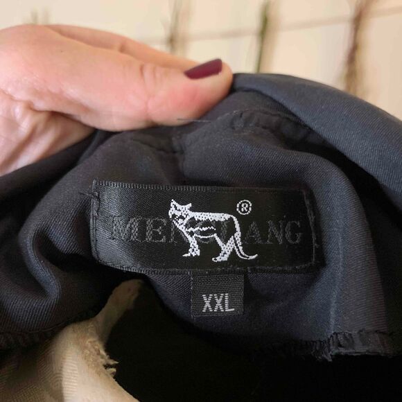 Charcoal Grey Asymmetrical Collar Button Down Modern Dress Size XXL - Picture 5 of 5